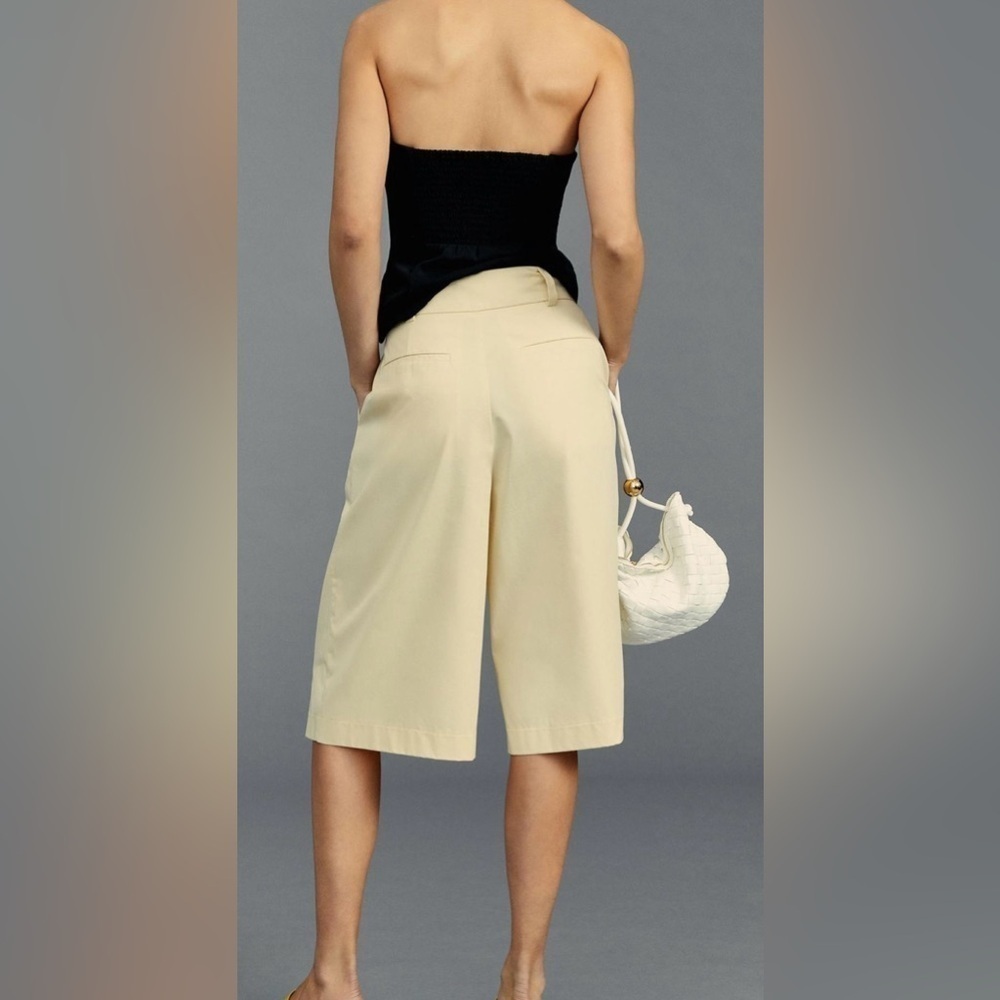 Anthropologie Exquise Cropped Pleated Trousers - Picture 5 of 10